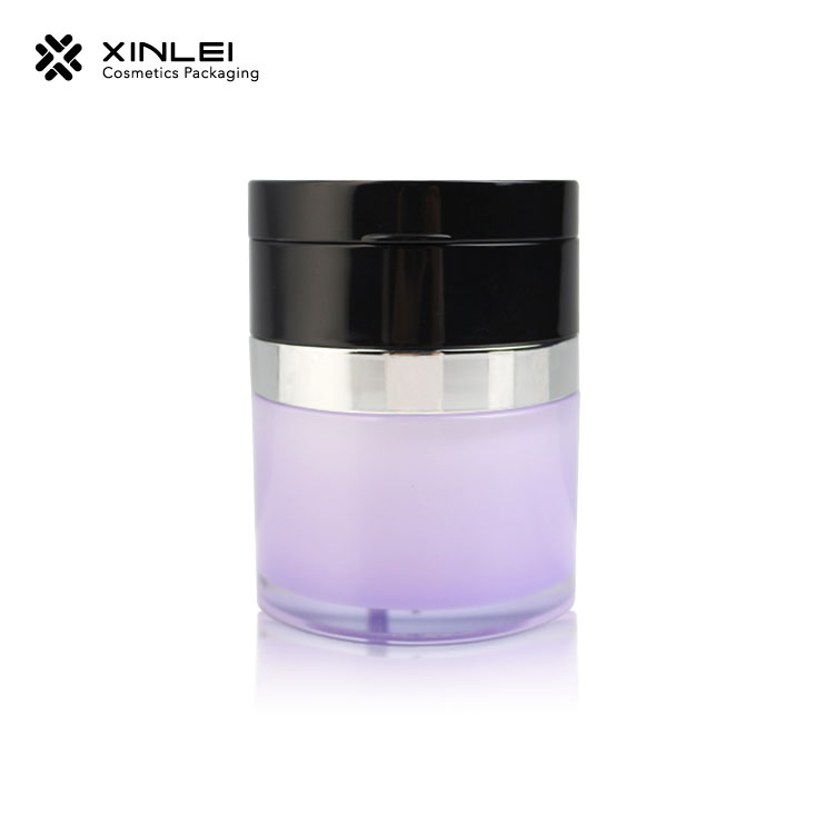 30ml 1oz plastic vacuum bottle acrylic airless pump jar for skincare cream with mirror