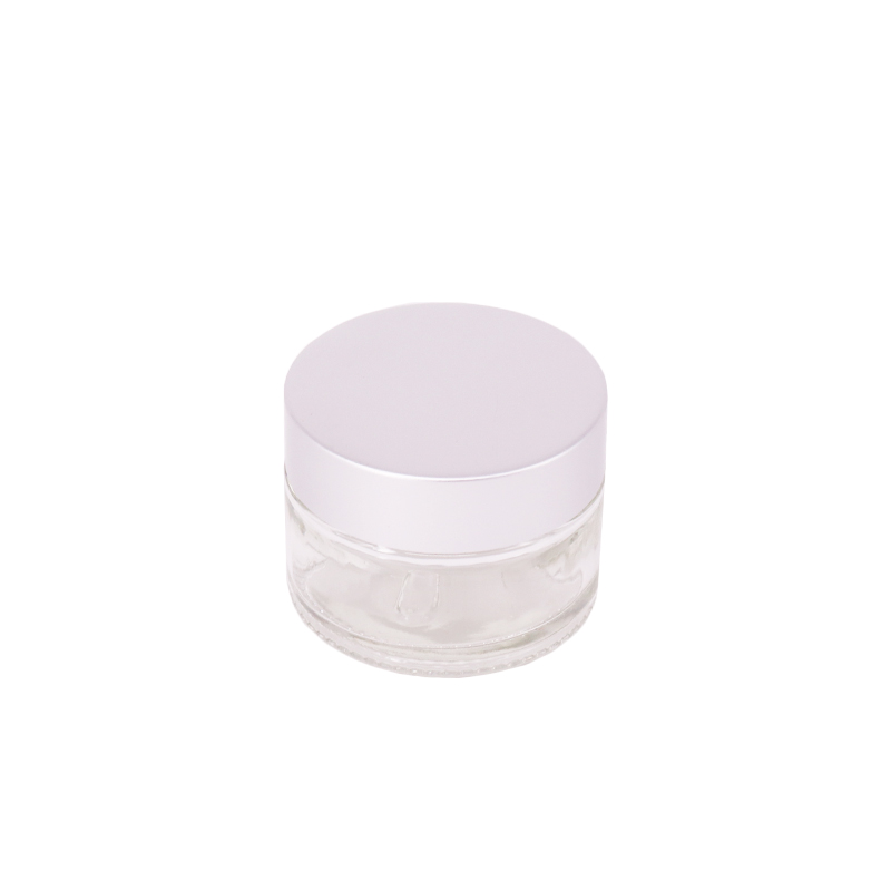 30ml 20ml 10ml matte black clear colored cream cosmetic pots sunscreen facial glass jar with the screw gold lid