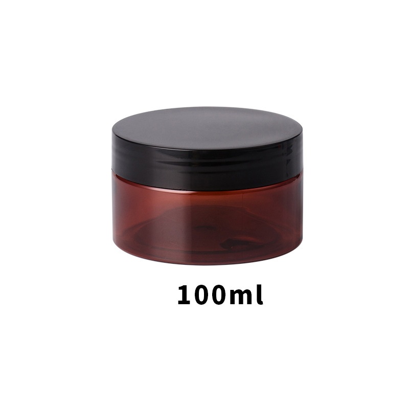 30ml - 250ml cosmetic container wide mouth plastic PET cream jar with lid for facial body cream