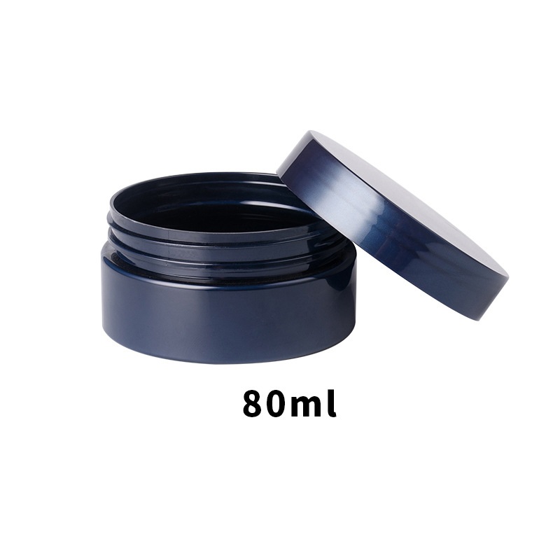 30ml - 250ml cosmetic container wide mouth plastic PET cream jar with lid for facial body cream