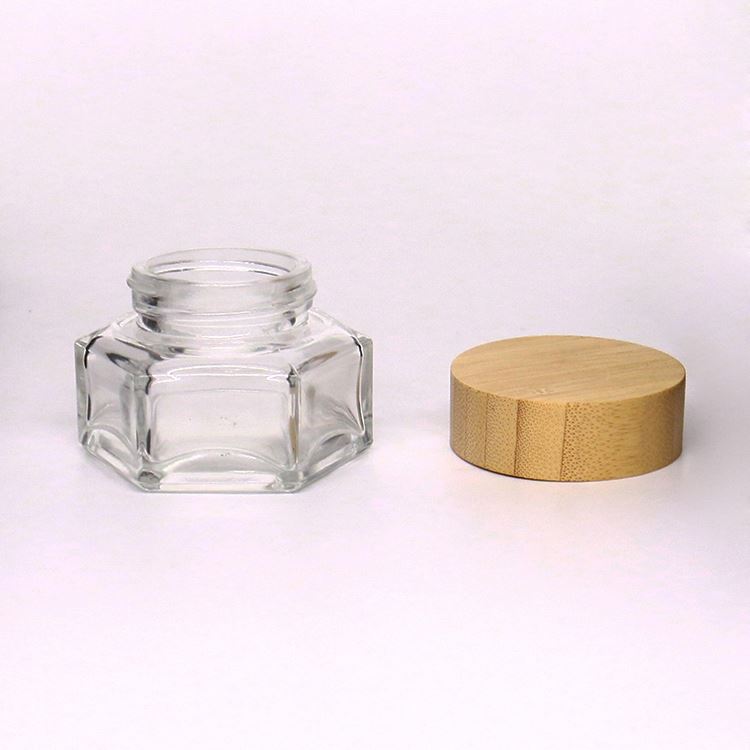 30ml 30g Empty Lotion Bamboo Lid Cream Jars Cosmetic Cream Jar For Sale