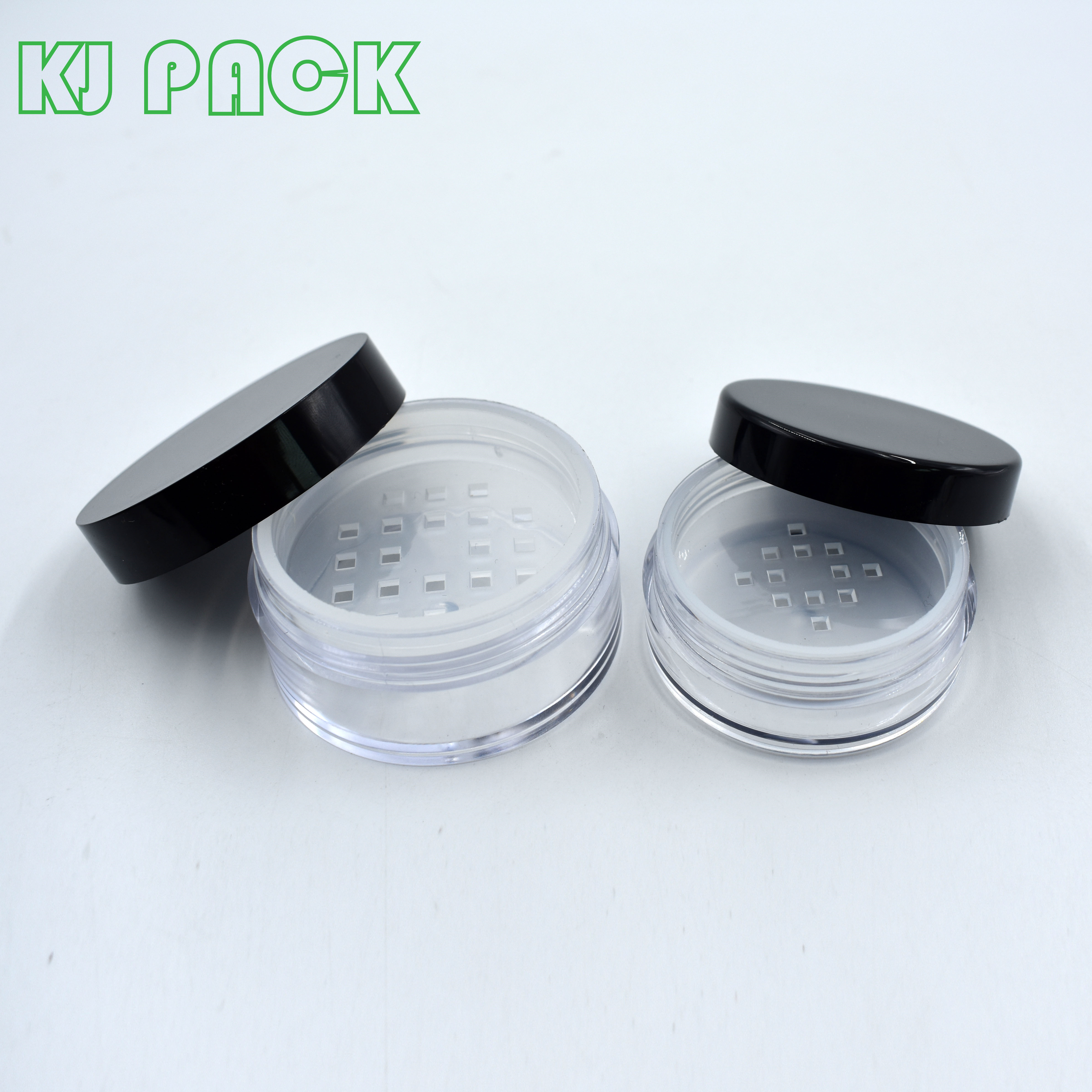 30ml 30g PS clear plastic cosmetic jar for eye cream 30ml PS Cosmetic Clear Loose Powder Jar screw Cap