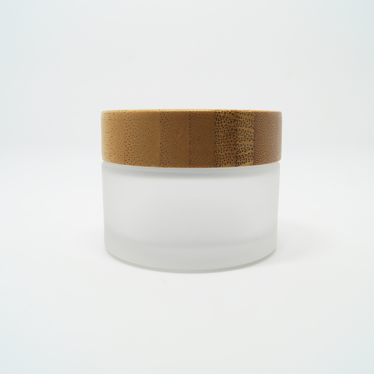 30ml 30g bamboo wooden lids frosted cream jars
