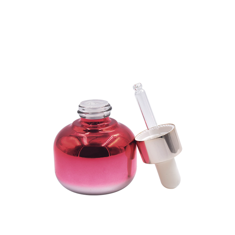 30ml 30g red unusual shaped cbd cosmetic packaging skin care essential oil bottle with glass pipette dropper