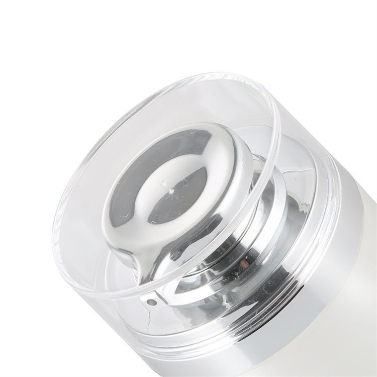 30ml 30g white plastic airless press cream jar