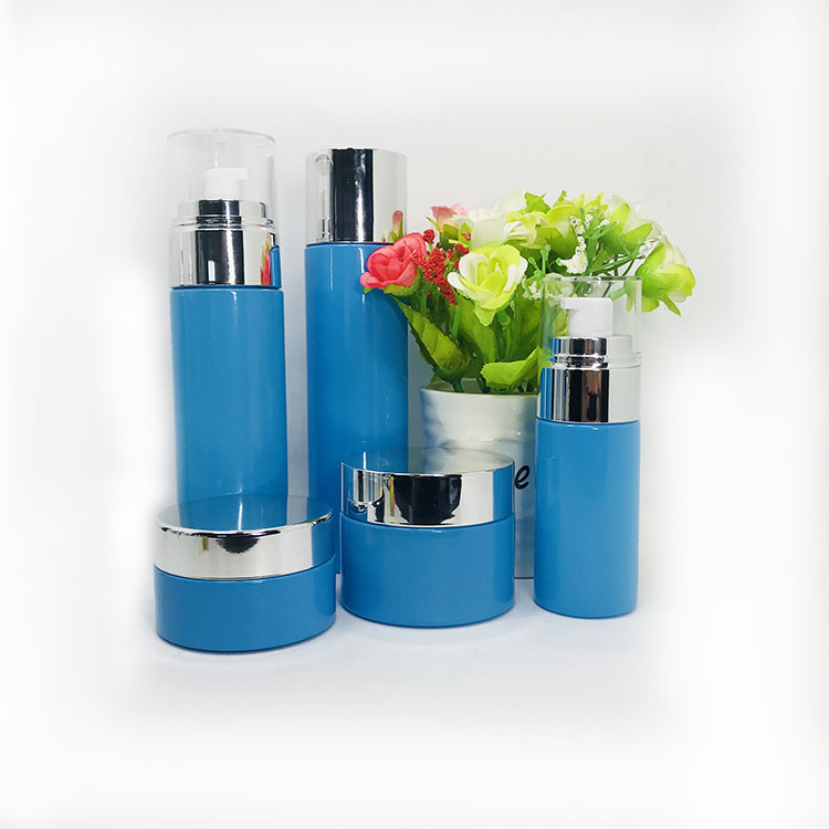 30ml 40ml 50ml 100ml 120ml empty Cosmetic skincare packaging frosted glass body lotion bottle gold silver pump cap