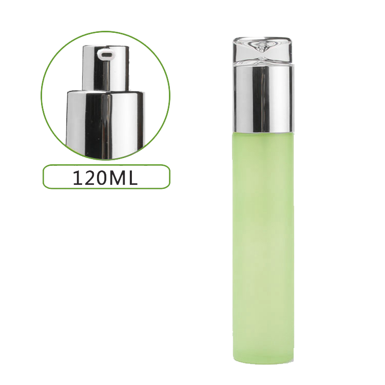 30ml 40ml 50ml 60ml 80ml 100ml 120ml Cosmetic Packaging Round Glass Lotion Bottle with Lotion Pump