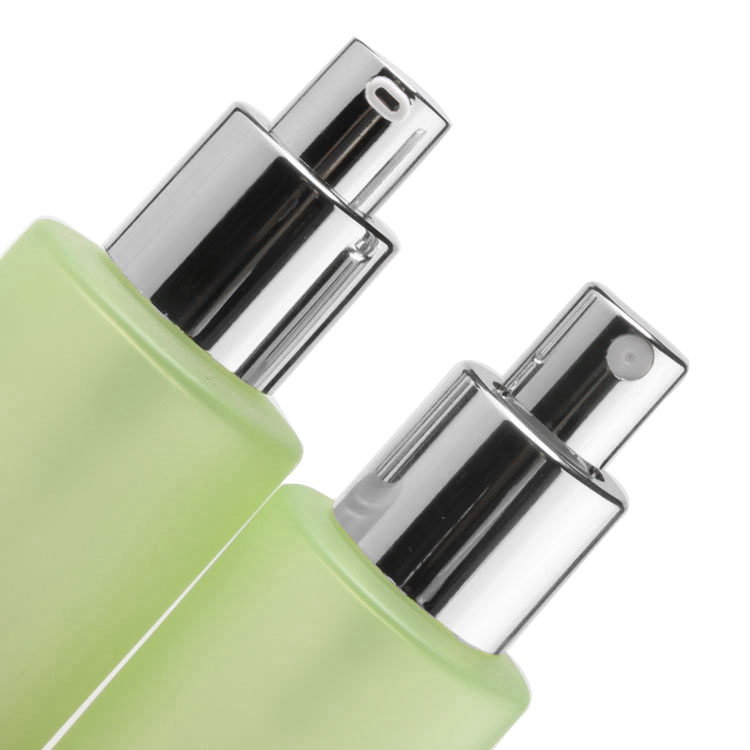 30ml 40ml 50ml 60ml 80ml 100ml 120ml Cosmetic Packaging Round Glass Lotion Bottle with Lotion Pump