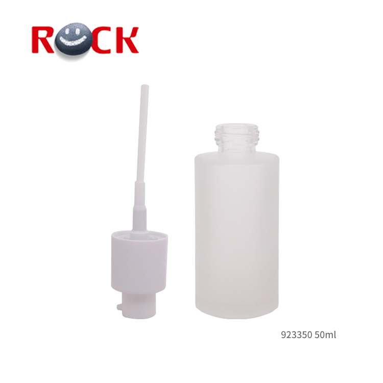 30ml 40ml 50ml 80ml 100ml 120ml Cosmetic glass frosted lotion cream bottle set with wooden cover