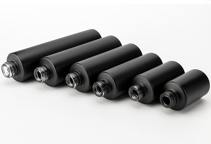 30ml 40ml 60ml 80ml 100ml 120ml 30g 50g matte frosted black cosmetic containers and packaging cosmetic bottles and jars sets
