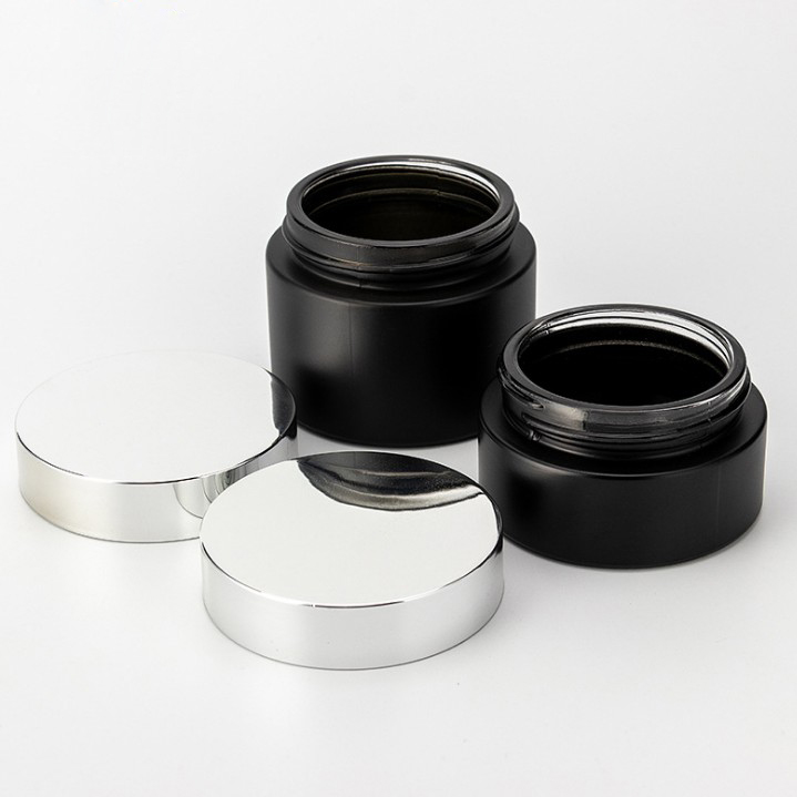 30ml 40ml 60ml 80ml 100ml 120ml 30g 50g matte frosted black cosmetic containers and packaging cosmetic bottles and jars sets