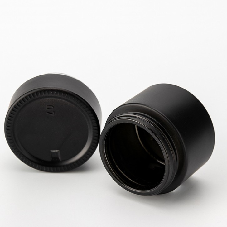 30ml 40ml 60ml 80ml 100ml 120ml 30g 50g matte frosted black cosmetic containers and packaging cosmetic bottles and jars sets