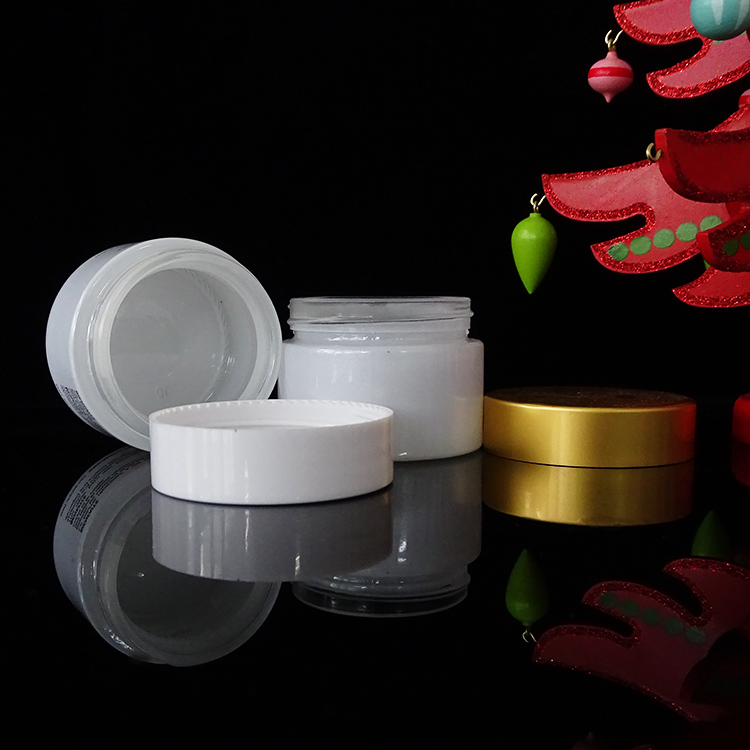 30ml 50g 100g 60ml 60g screw lid White cosmetic container packaging cream glass jar