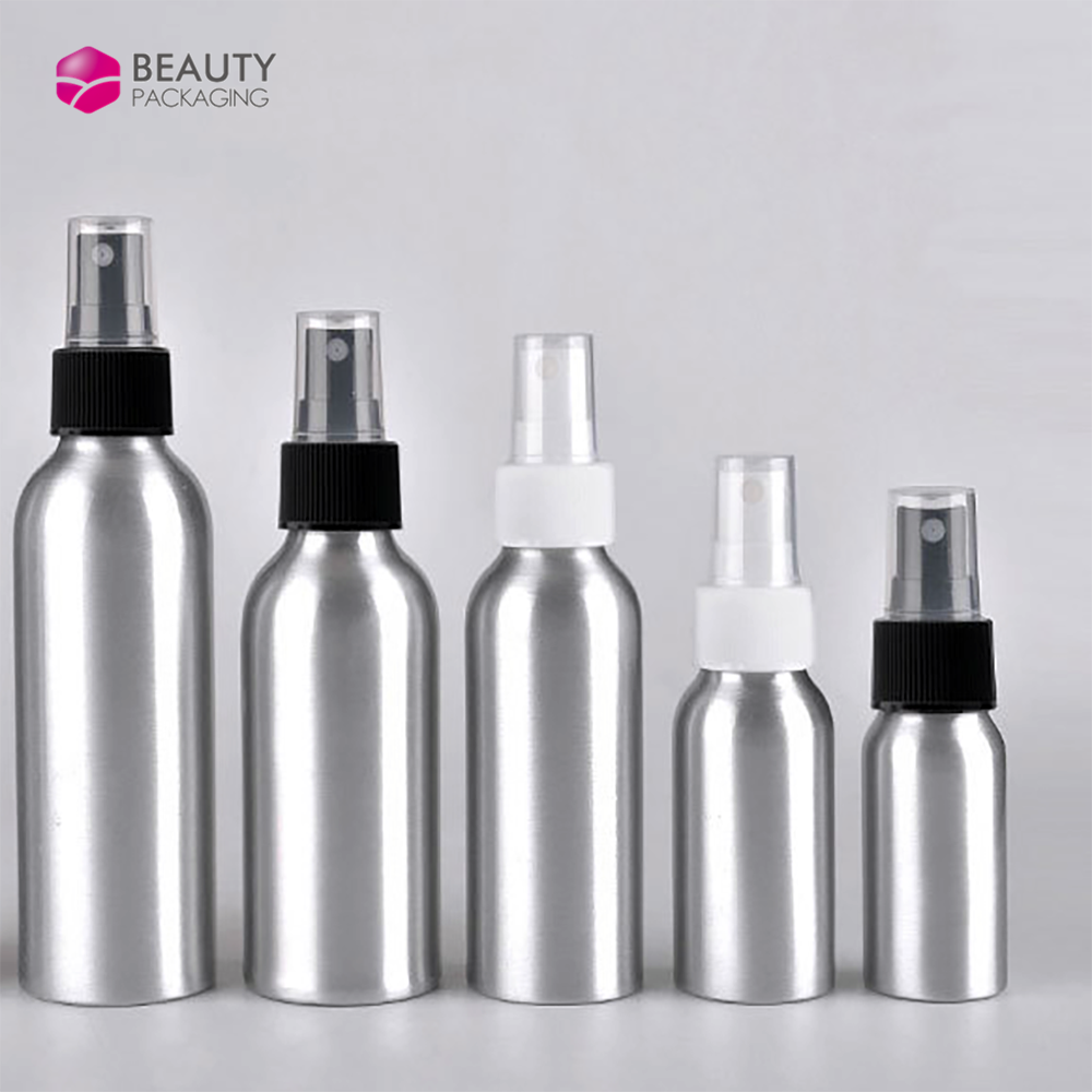 30ml 50ml 100 ml 120ml 150ml 250ml wholesale silver aluminum bottle with screw lid
