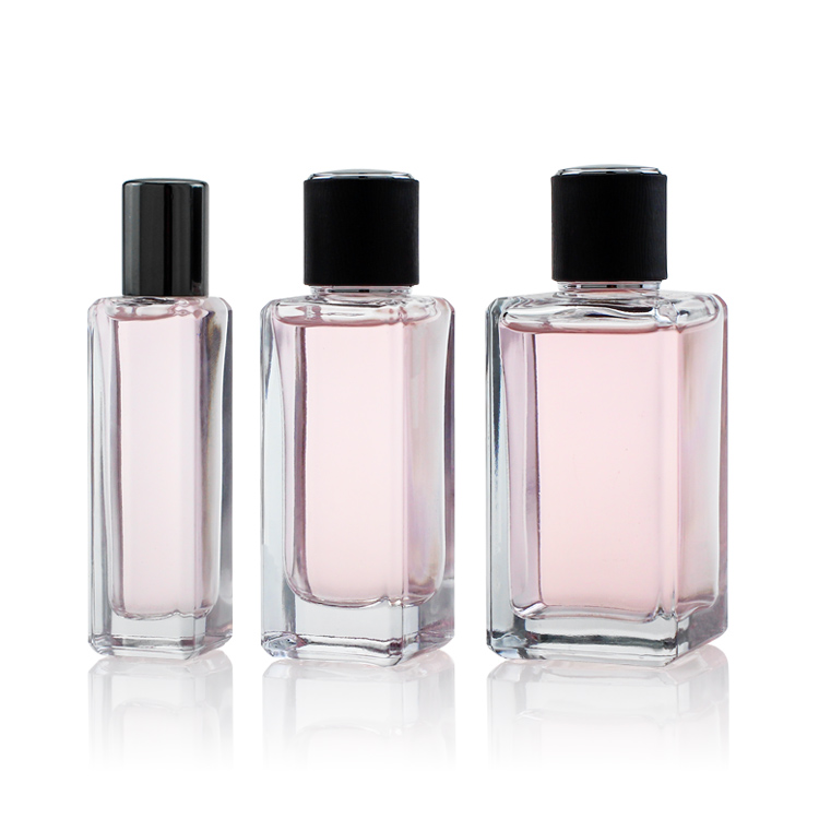 30ml 50ml 100 ml Rectangular Square Packaging Spray Perfume Glass Bottle