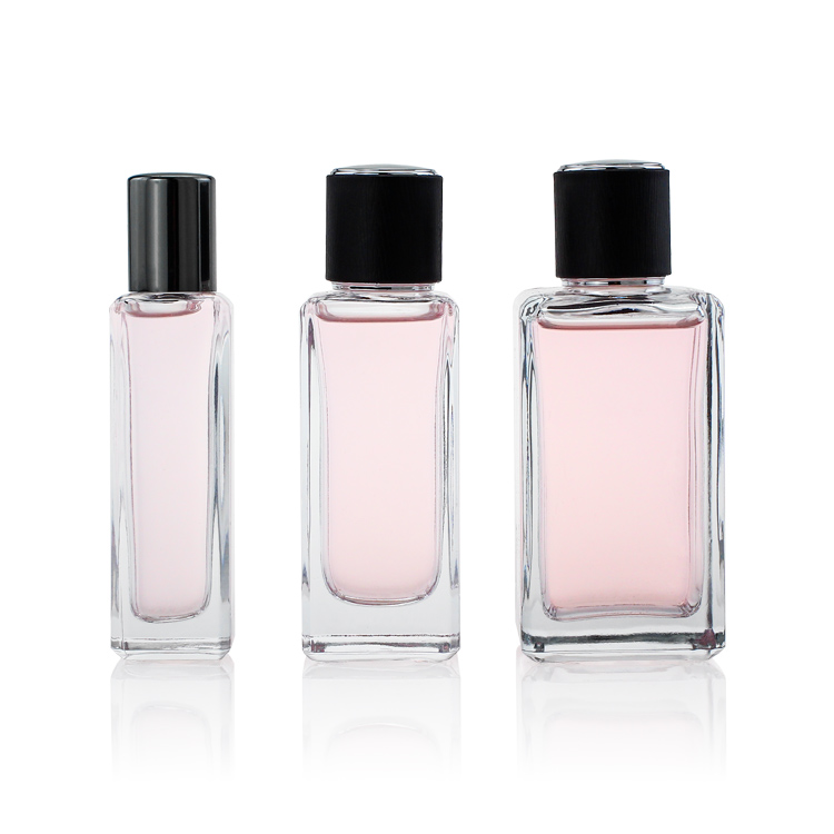 30ml 50ml 100 ml Rectangular Square Packaging Spray Perfume Glass Bottle