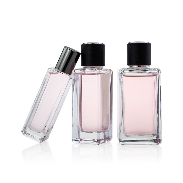 30ml 50ml 100 ml Rectangular Square Packaging Spray Perfume Glass Bottle