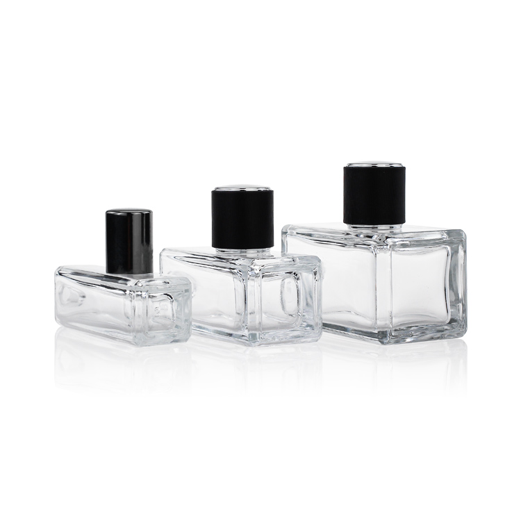 30ml 50ml 100 ml Rectangular Square Packaging Spray Perfume Glass Bottle
