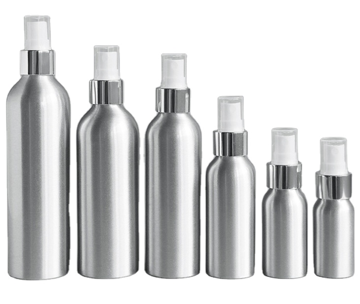 30ml 50ml 100ml 120ml 150ml 200ml 250ml Aluminum bottle spray bottle Cosmetic Toner bottle