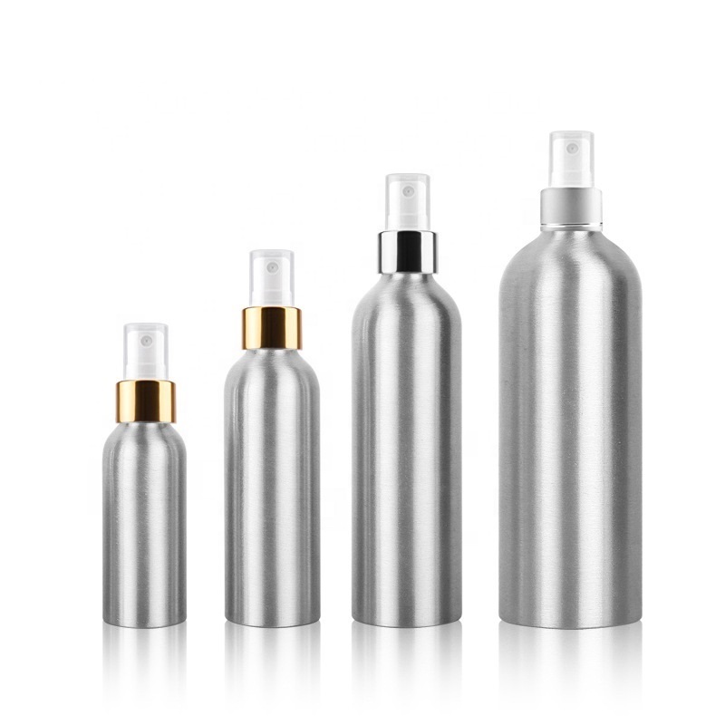 30ml 50ml 100ml 120ml 150ml 200ml 250ml Aluminum bottle spray bottle Cosmetic Toner bottle