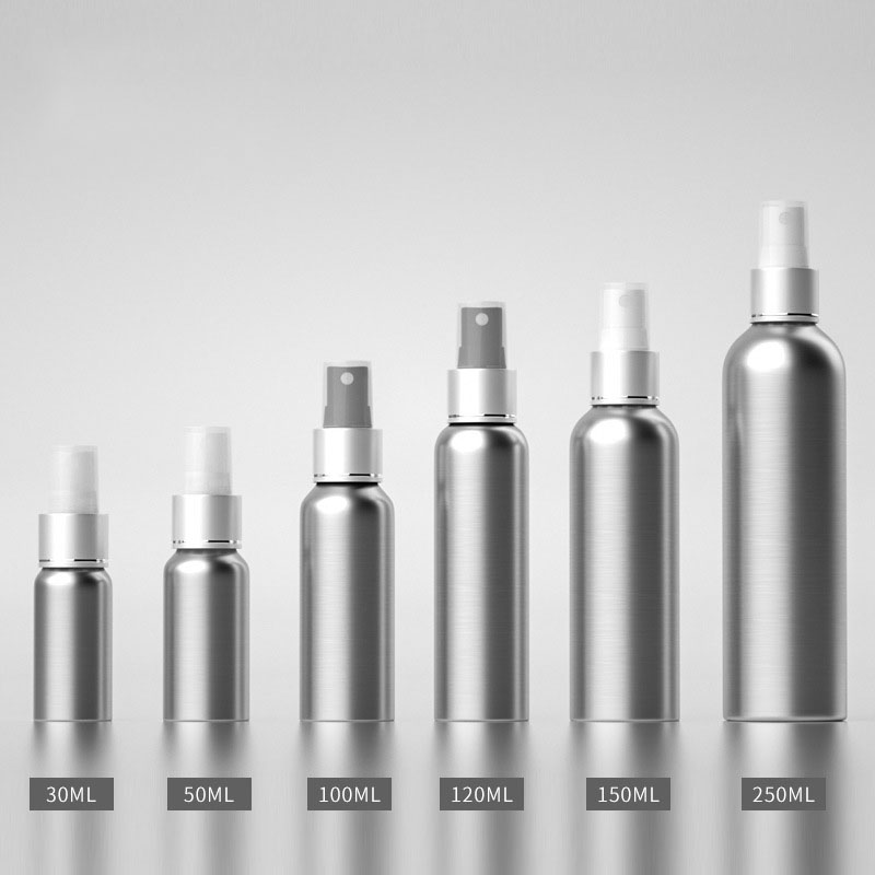 30ml 50ml 100ml 120ml 150ml 250ml 500ml Wholesale Cosmetic Aluminum Bottle Spray Bottle