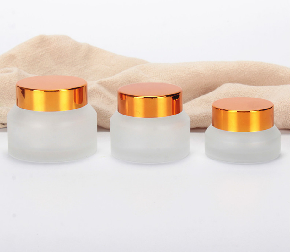 30ml 50ml 100ml 120ml 200ml 250ml 500ml cosmetic packaging clear amber black pet glass cream jar with plastic lid