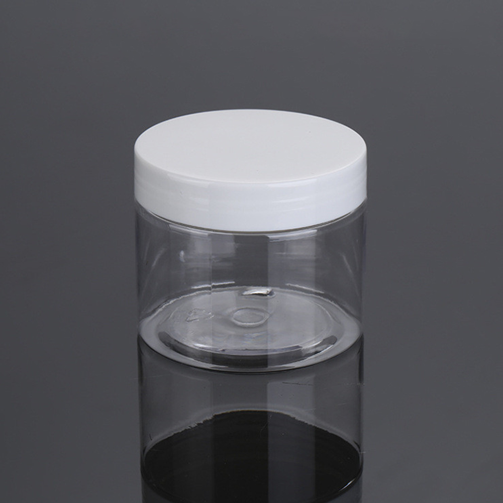 30ml 50ml 100ml 120ml, 200ml 250ml 500ml cosmetic packaging clear amber black pet plastic cream jar with plastic lid/