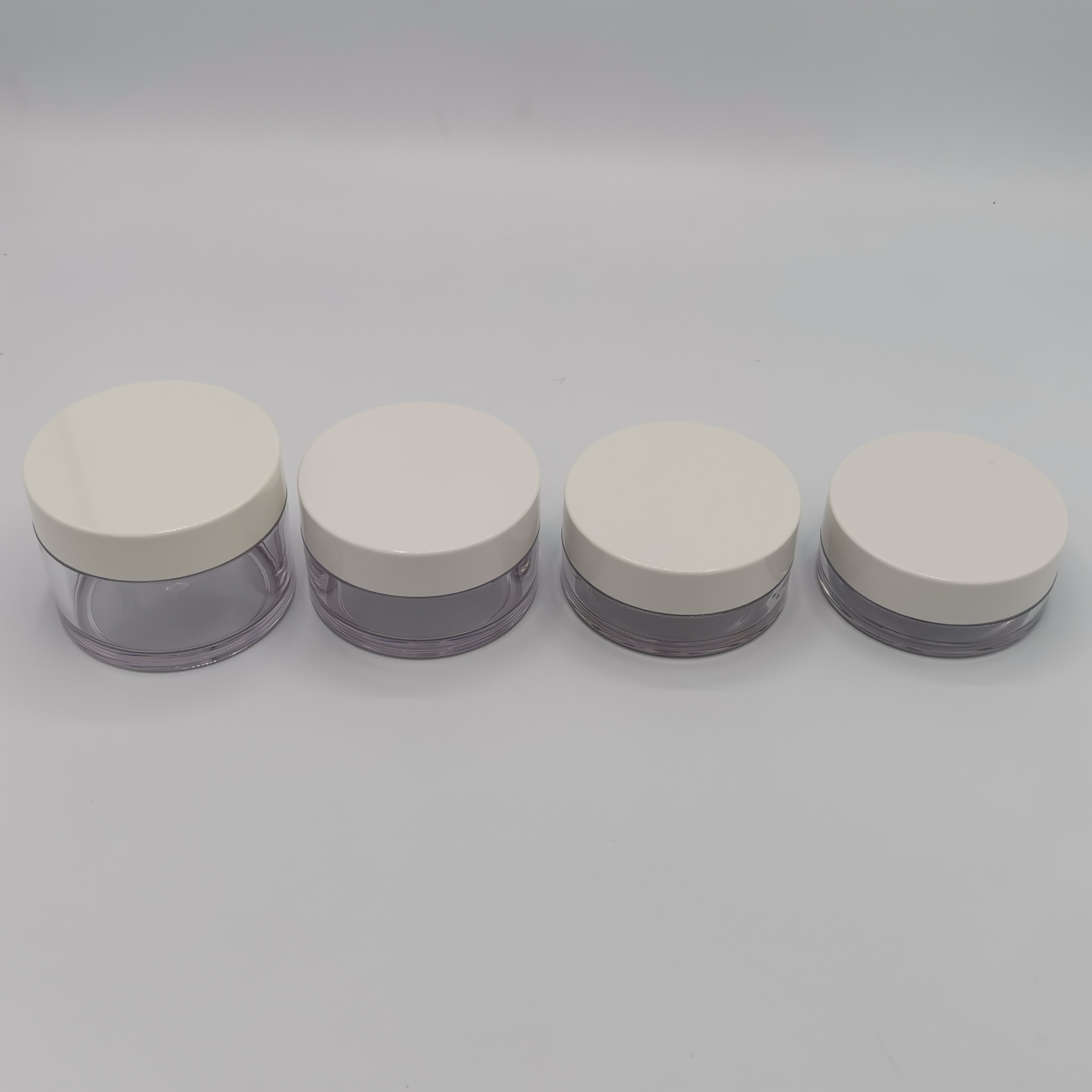 30ml 50ml 100ml 120ml 200ml 250ml cosmetic packaging PETG plastic cream jar with plastic lid PETG container