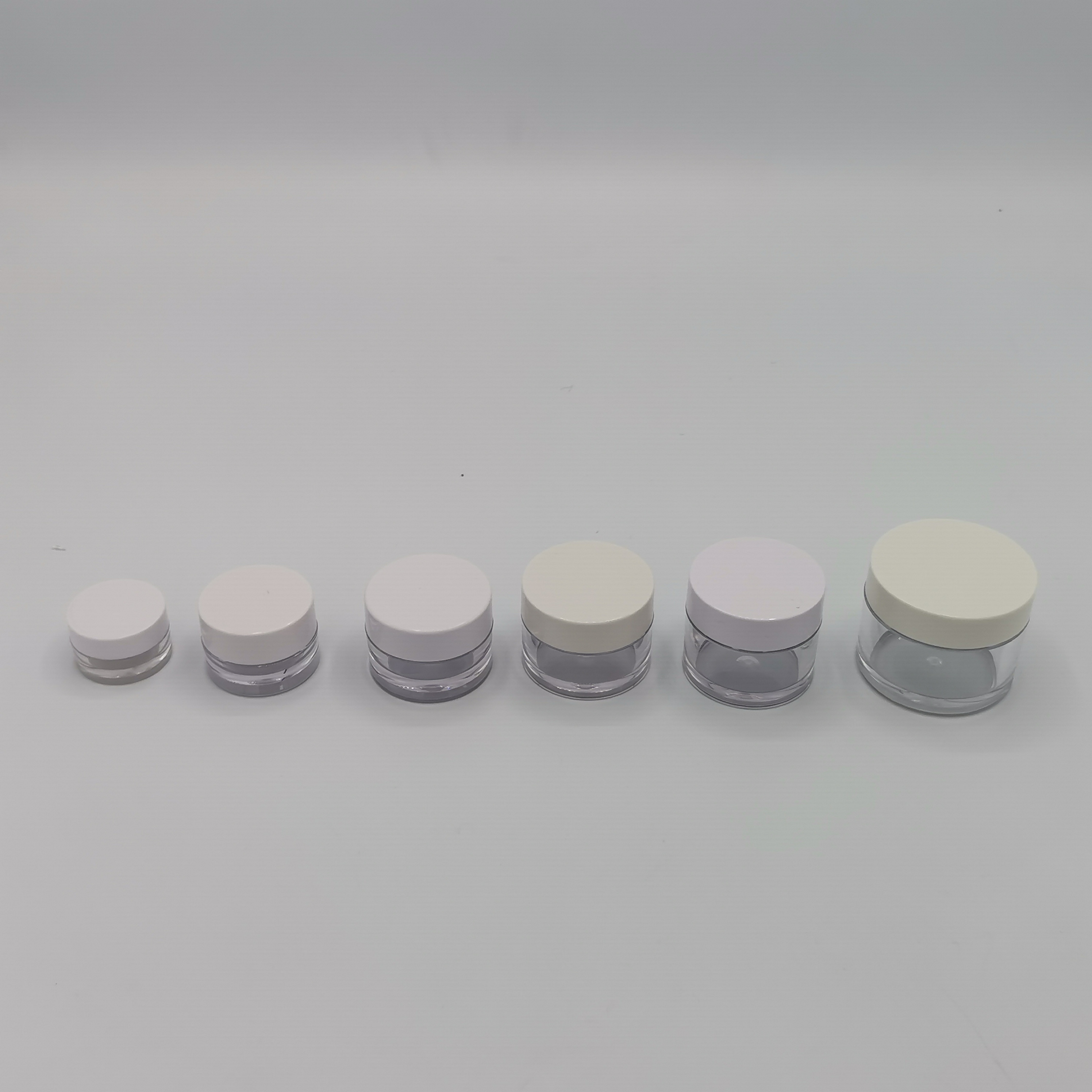 30ml 50ml 100ml 120ml 200ml 250ml cosmetic packaging PETG plastic cream jar with plastic lid PETG container