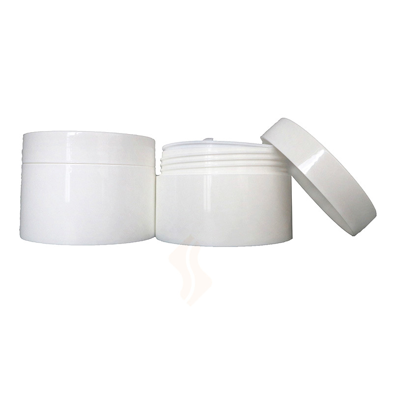 30ml 50ml 100ml 120ml PP shiny white plastic container for cosmetic cream jars