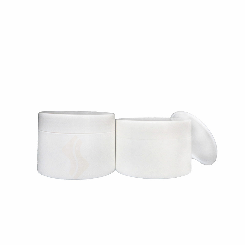 30ml 50ml 100ml 120ml PP shiny white plastic container for cosmetic cream jars