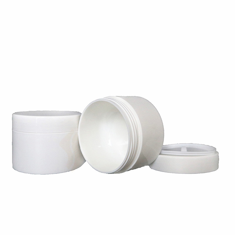 30ml 50ml 100ml 120ml PP shiny white plastic container for cosmetic cream jars