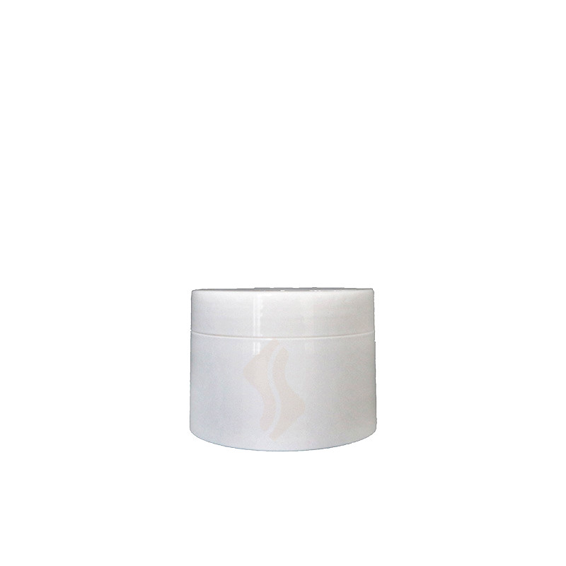 30ml 50ml 100ml 120ml PP shiny white plastic container for cosmetic cream jars
