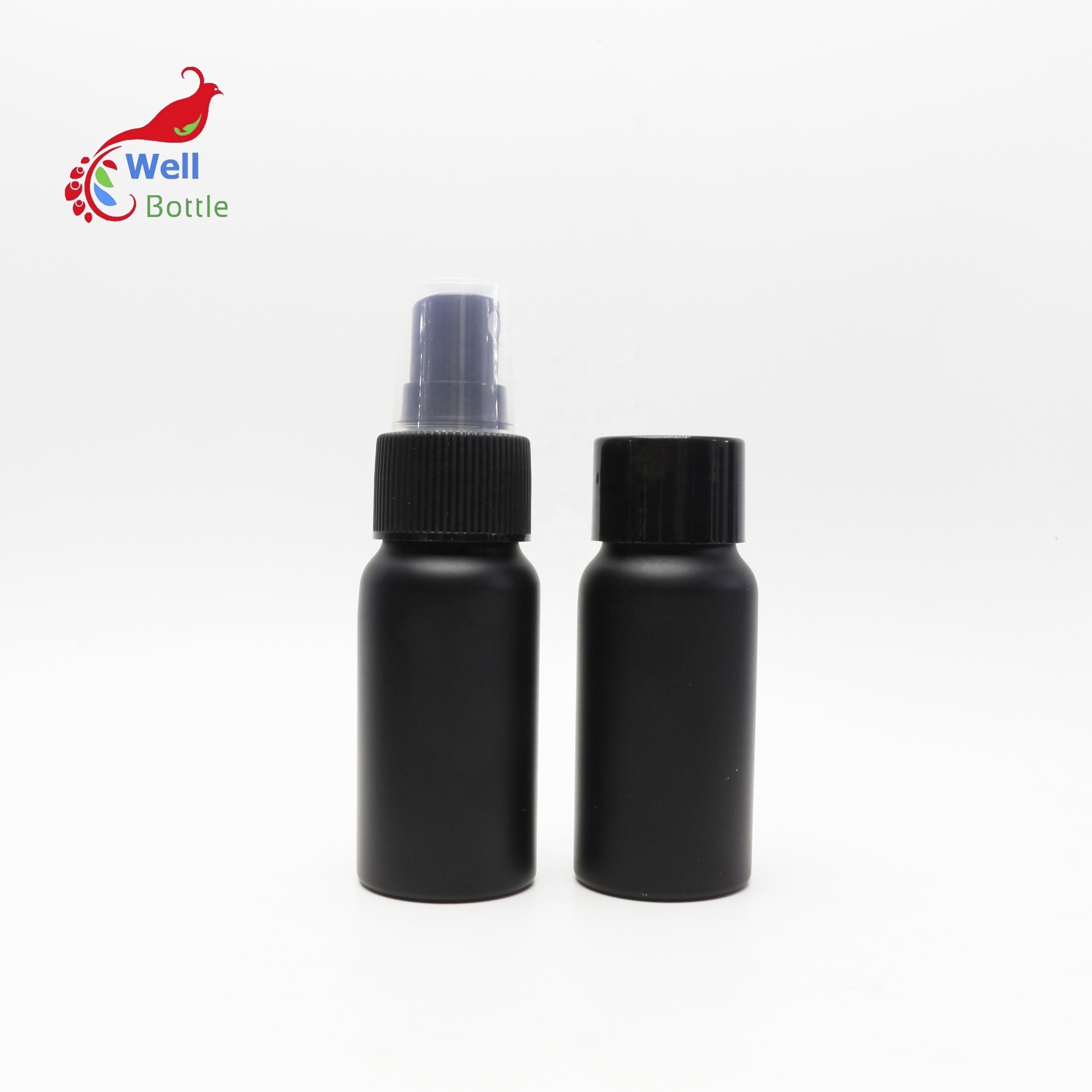 30ml 50ml 100ml 150ml 200ml 250ml 500ml matte black aluminum spray pump bottle for cosmetic packaging ALB-15B