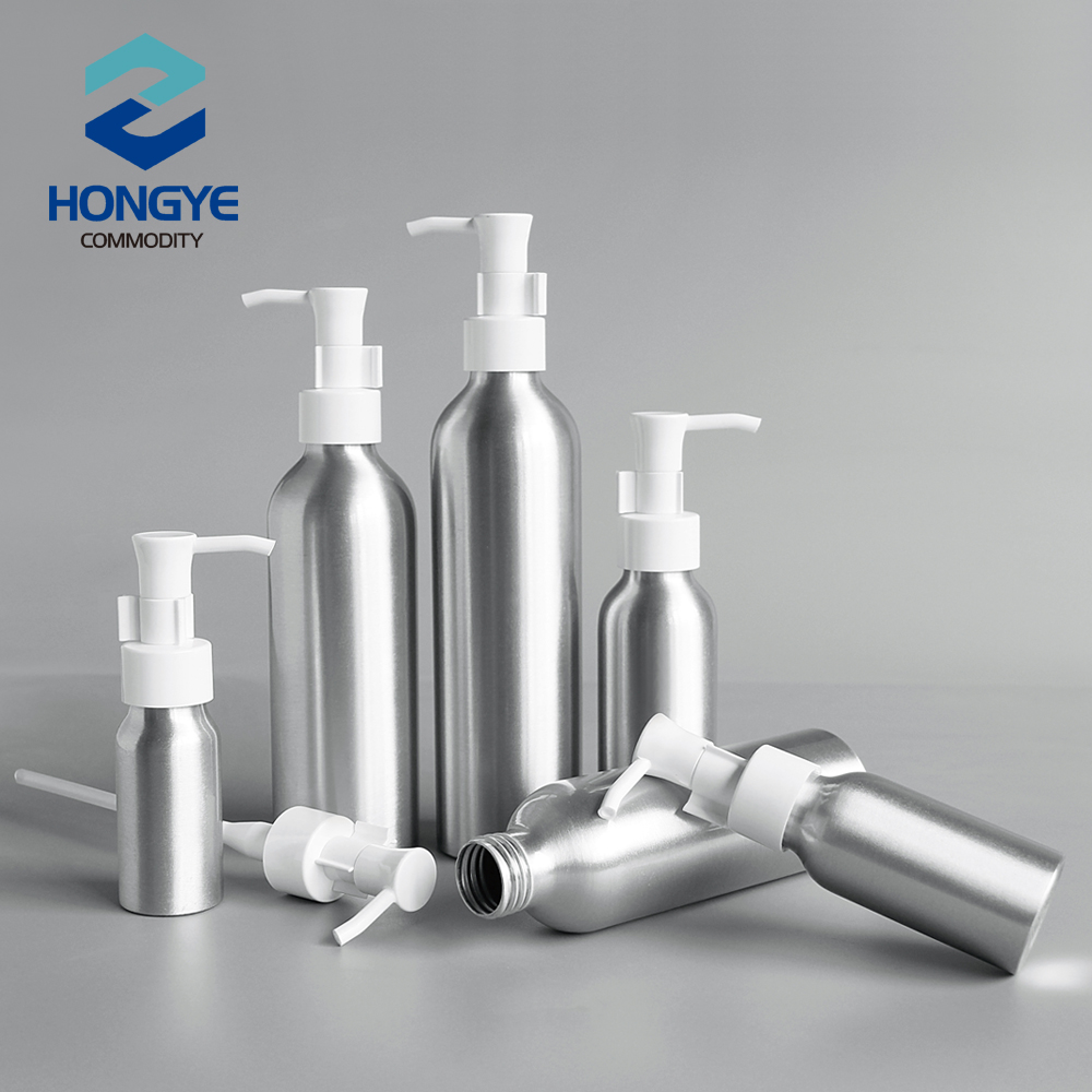 30ml 50ml 100ml 150ml 200ml 250ml fancy custom made body aluminum lotion spray bottles