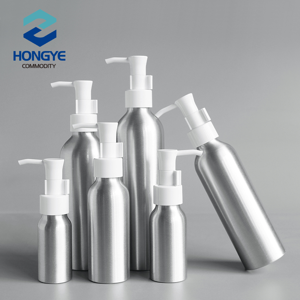 30ml 50ml 100ml 150ml 200ml 250ml fancy custom made body aluminum lotion spray bottles