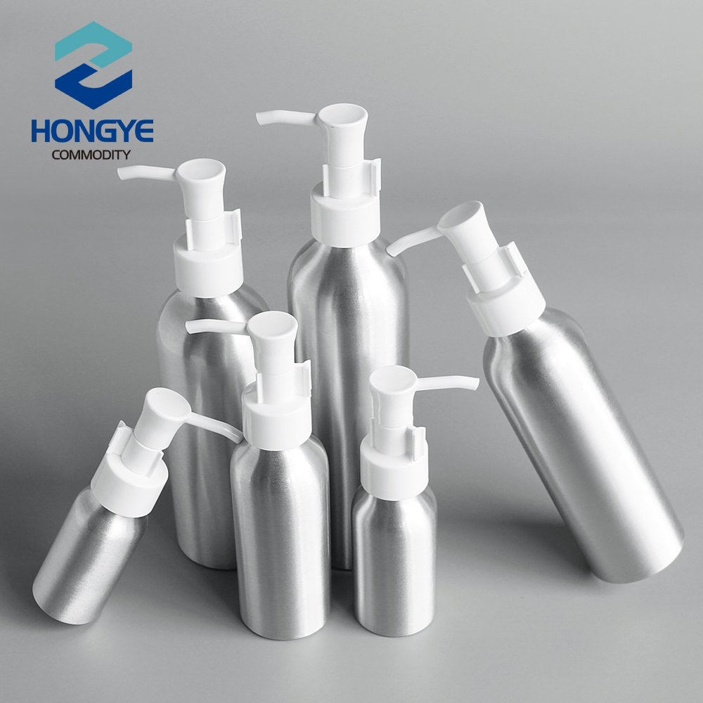 30ml 50ml 100ml 150ml 200ml 250ml fancy custom made body aluminum lotion spray bottles