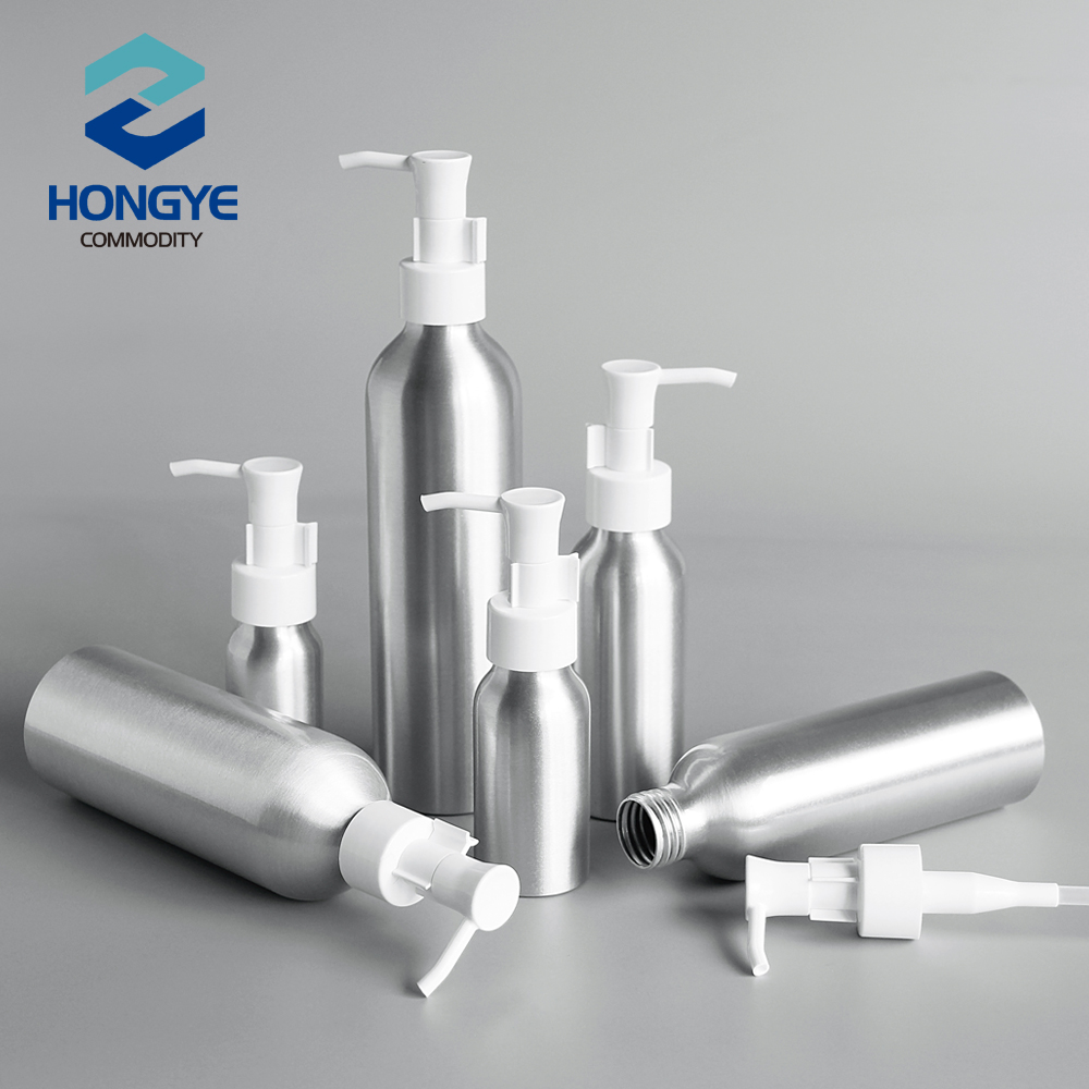 30ml 50ml 100ml 150ml 200ml 250ml fancy custom made body aluminum lotion spray bottles