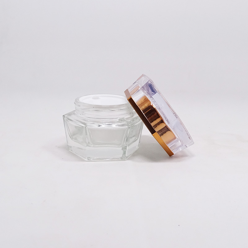 30ml 50ml 100ml 15g 30g 50g classic round golden glass cosmetic bottle set envases de vidrio frasco cosmetic containers