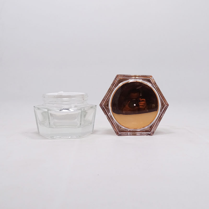 30ml 50ml 100ml 15g 30g 50g classic round golden glass cosmetic bottle set envases de vidrio frasco cosmetic containers
