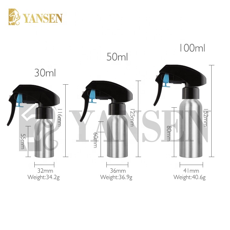 30ml 50ml 100ml 200ml 250ml 500ml empty custom aluminum spray bottles, wholesale cheap perfume aluminum bottle
