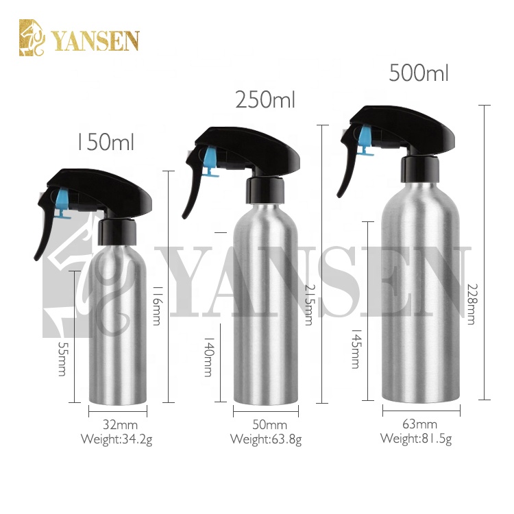 30ml 50ml 100ml 200ml 250ml 500ml empty custom aluminum spray bottles, wholesale cheap perfume aluminum bottle