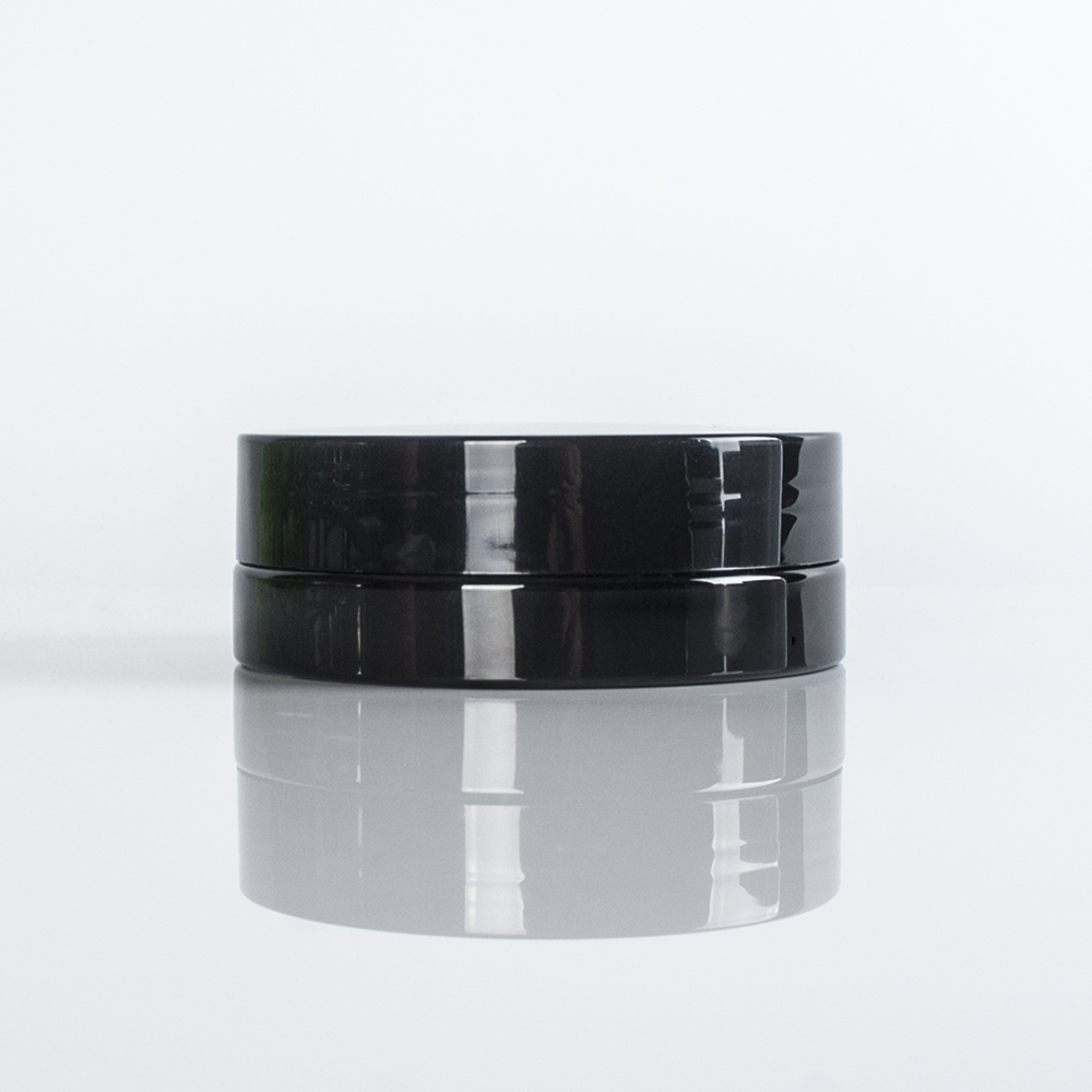 30ml 50ml 100ml 200ml 500ml black pet plastic cream jar with wide mouth