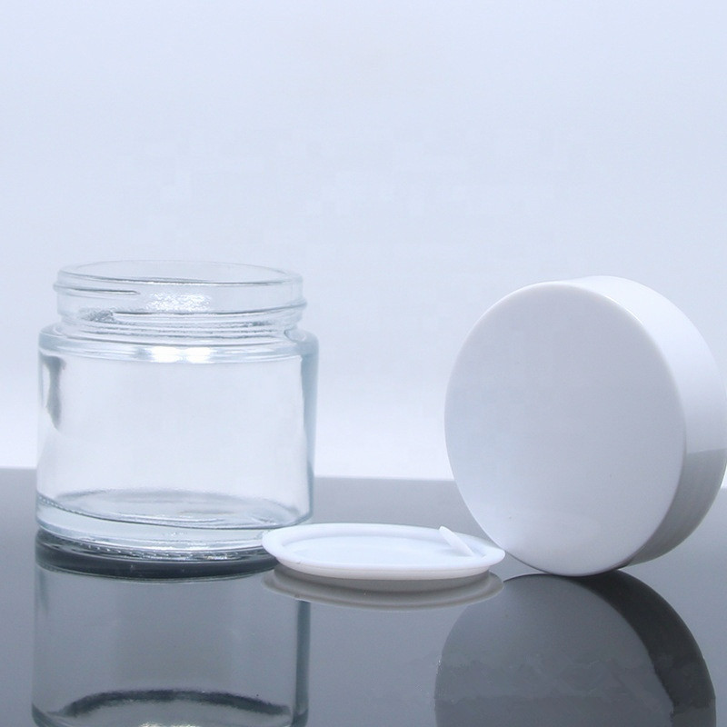 30ml 50ml 100ml 8 oz frosted matte black glass cosmetic cream jar