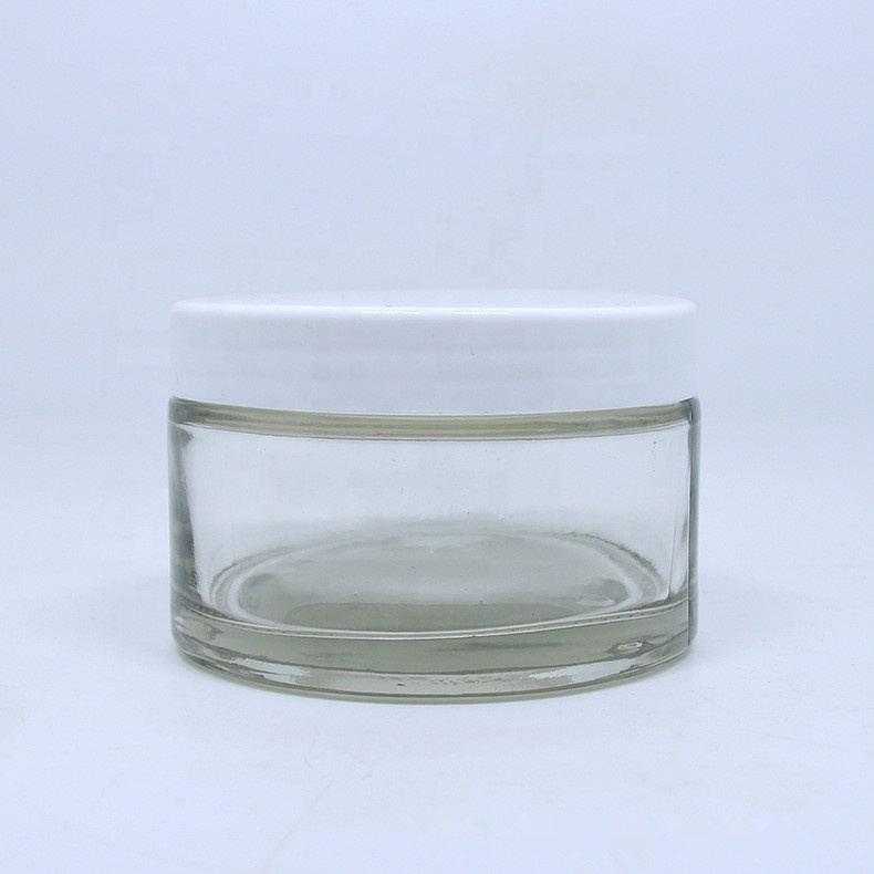 30ml 50ml 100ml 8 oz frosted matte black glass cosmetic cream jar