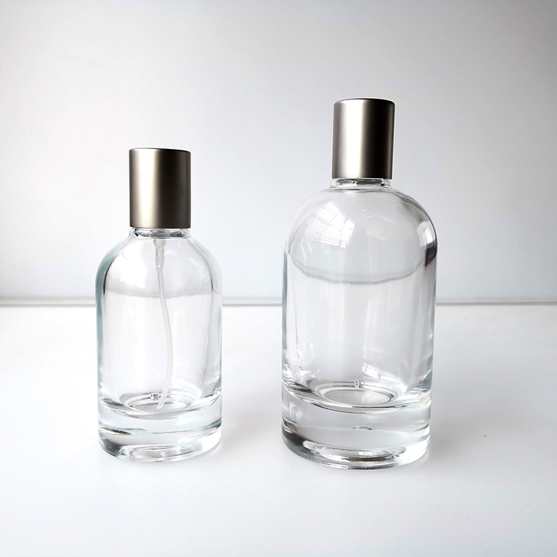 30ml 50ml 100ml Cosmetic Packaging Mini Empty Round Clear Travel Perfume Atomizer Spray Glass Bottles
