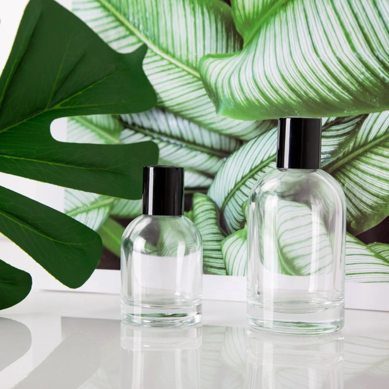 30ml 50ml 100ml Cosmetic Packaging Mini Empty Round Clear Travel Perfume Atomizer Spray Glass Bottles