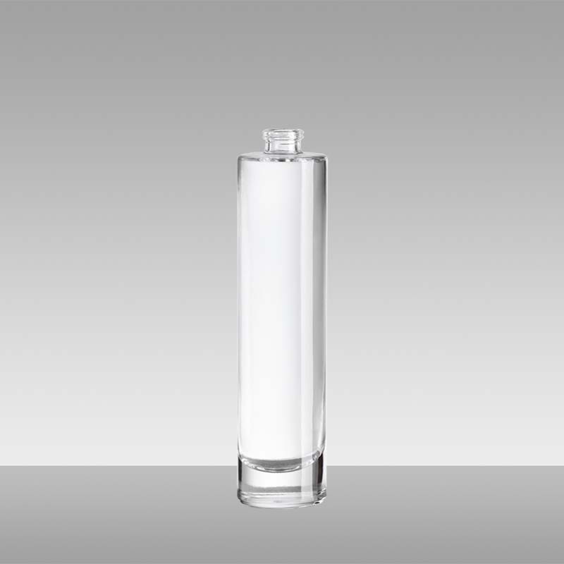 30ml 50ml 100ml Crystal white transparent with pump spray and cork cap luxury perfume bottle wholesale