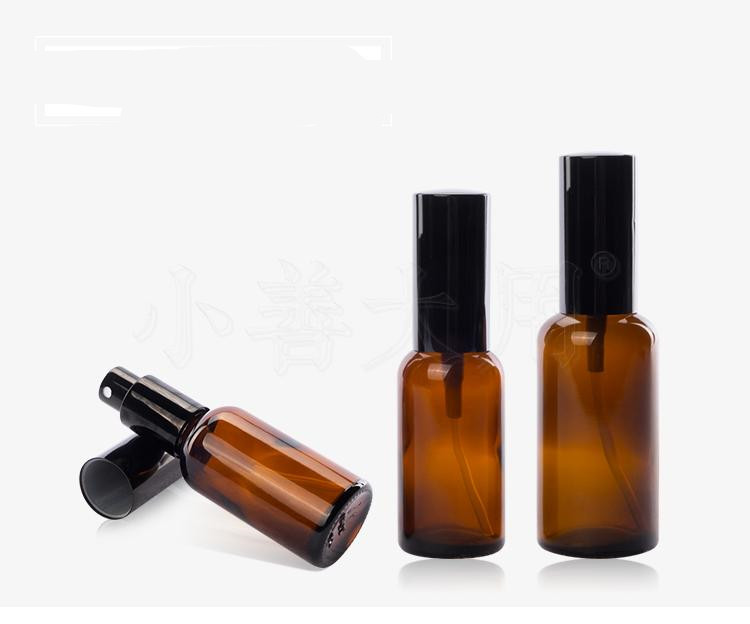 30ml 50ml 100ml Empty Amber Glass Spray Mist Bottle For Perfume Essential oil