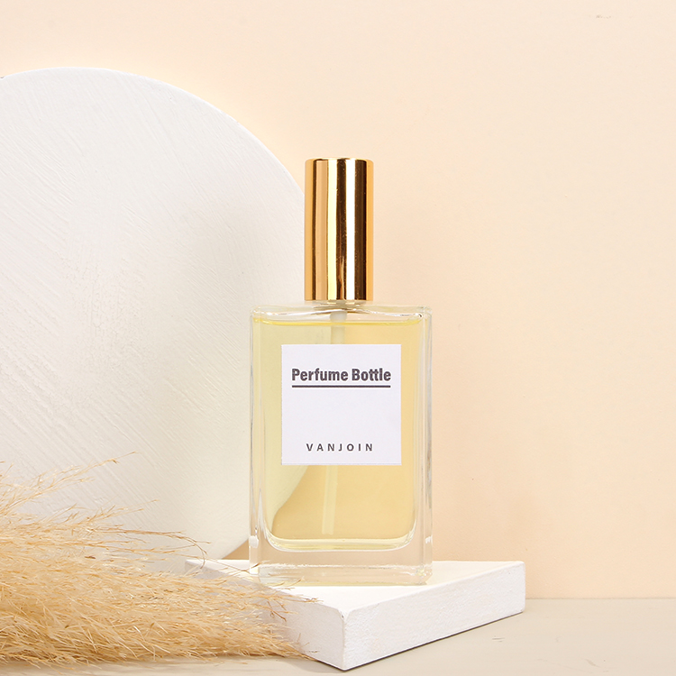 30ml 50ml 100ml Empty Square Glass Perfume Bottle empty glass bottle spray perfume with pump sprayer